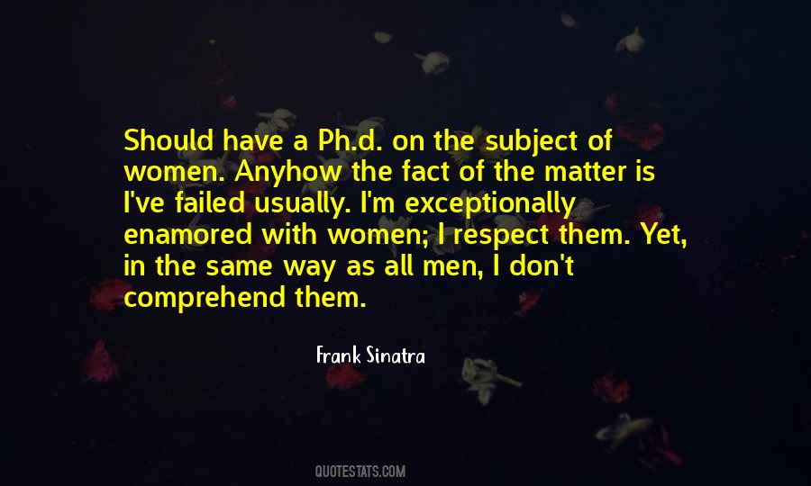 Frank Sinatra Quotes #1573237