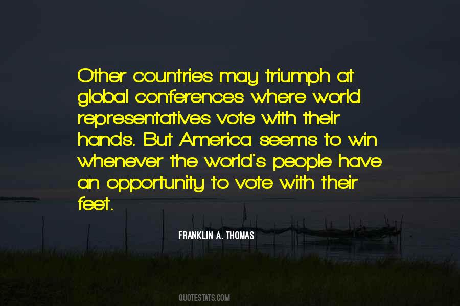 Franklin A. Thomas Quotes #885808