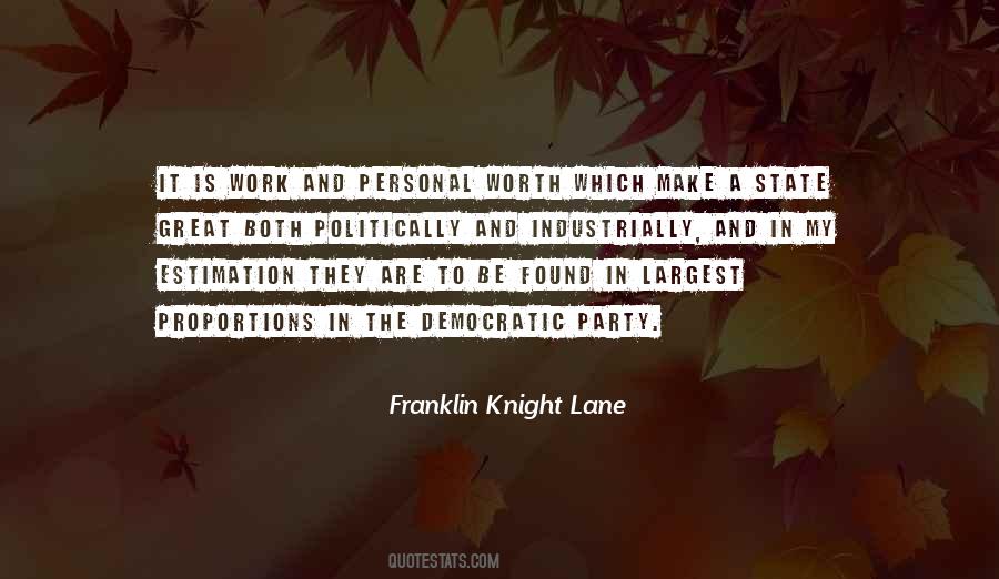 Franklin Knight Lane Quotes #811760