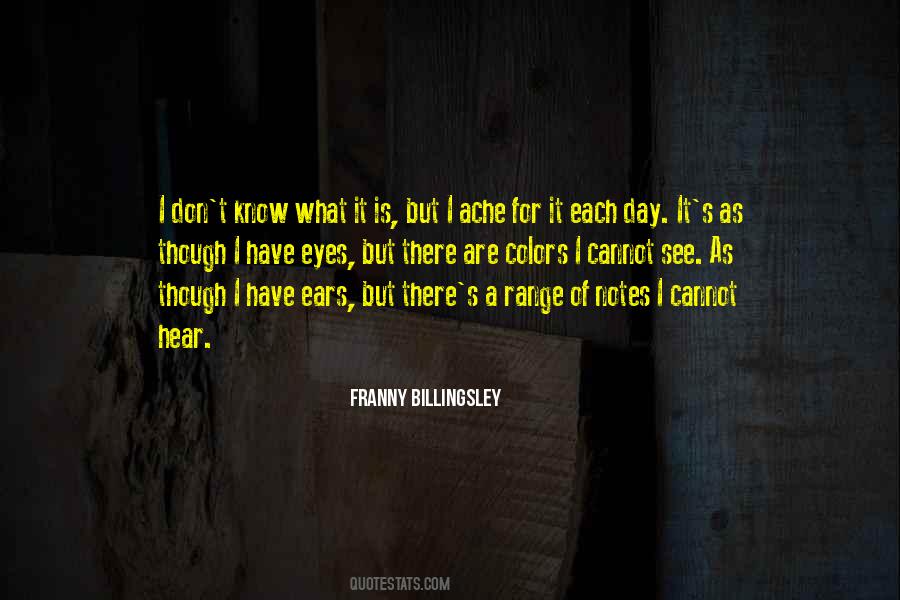 Franny Billingsley Quotes #1764765