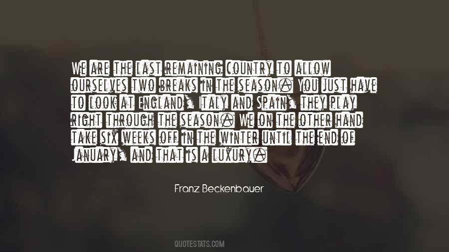 Franz Beckenbauer Quotes #794993