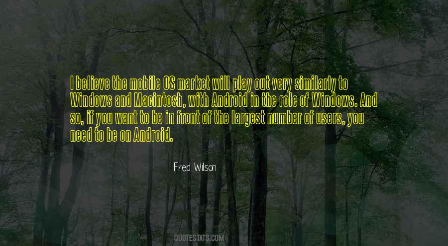 Fred Wilson Quotes #72132