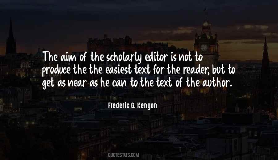 Frederic G. Kenyon Quotes #1738394