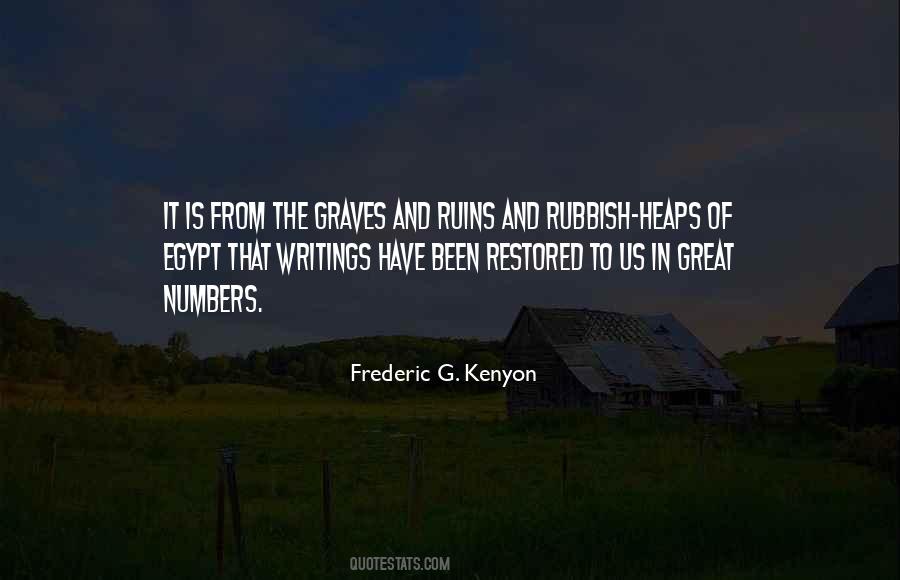 Frederic G. Kenyon Quotes #466916