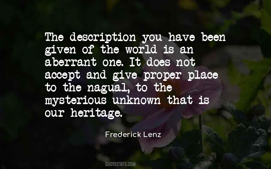 Frederick Lenz Quotes #133051