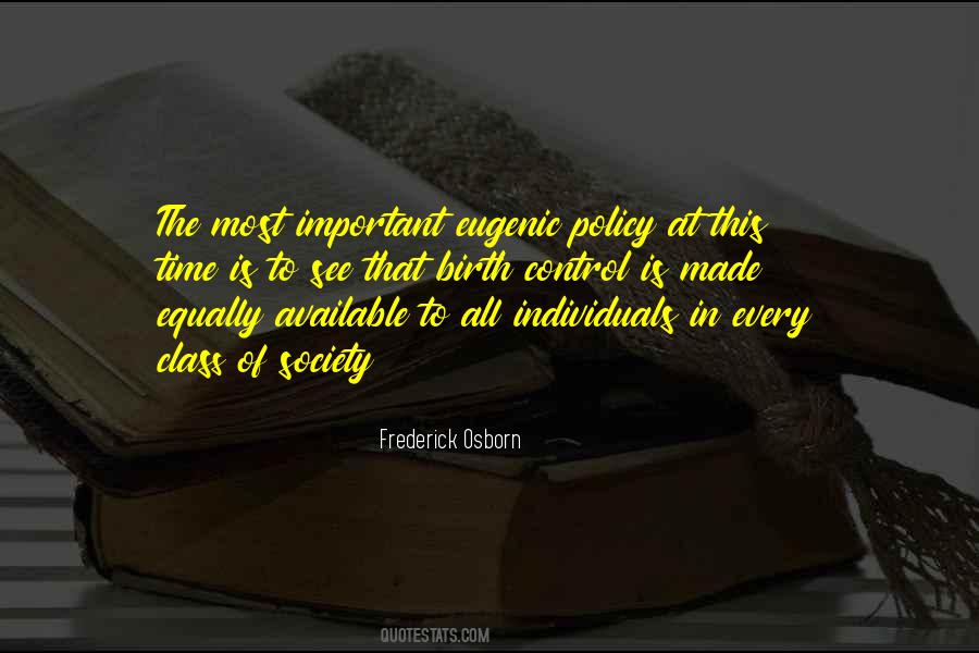 Frederick Osborn Quotes #345091
