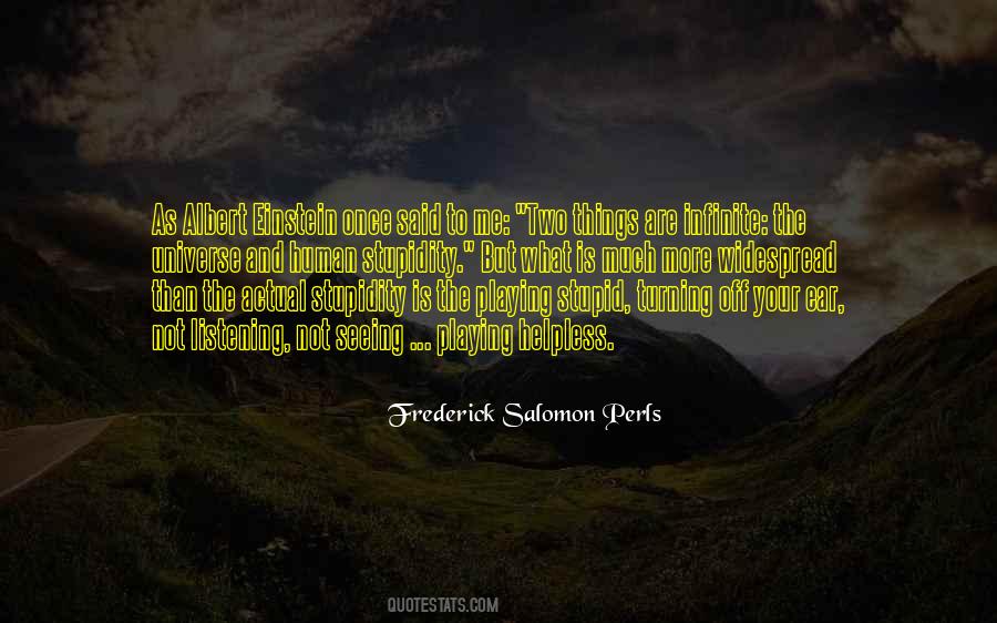 Frederick Salomon Perls Quotes #1179108