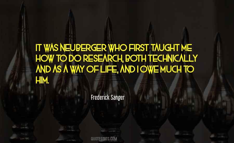 Frederick Sanger Quotes #1362995
