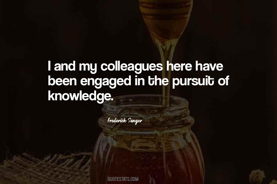 Frederick Sanger Quotes #1866178