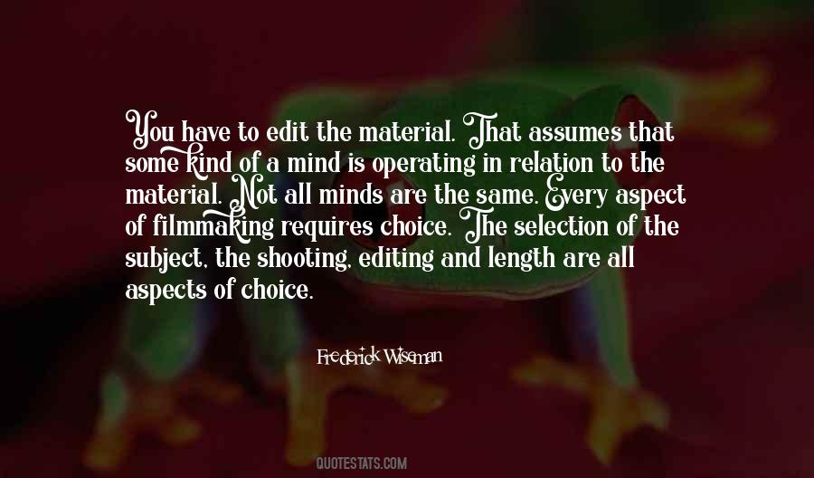 Frederick Wiseman Quotes #489585