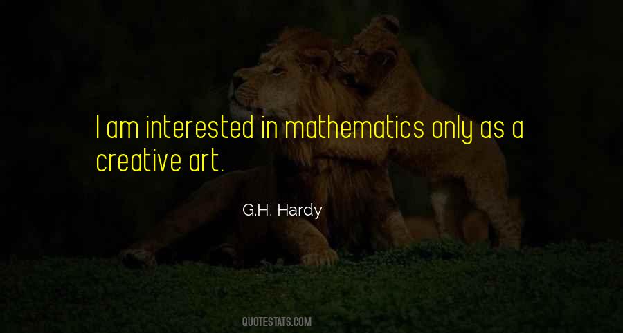 G.H. Hardy Quotes #1132381