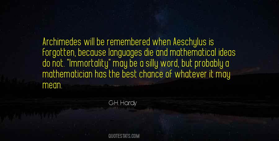 G.H. Hardy Quotes #282403