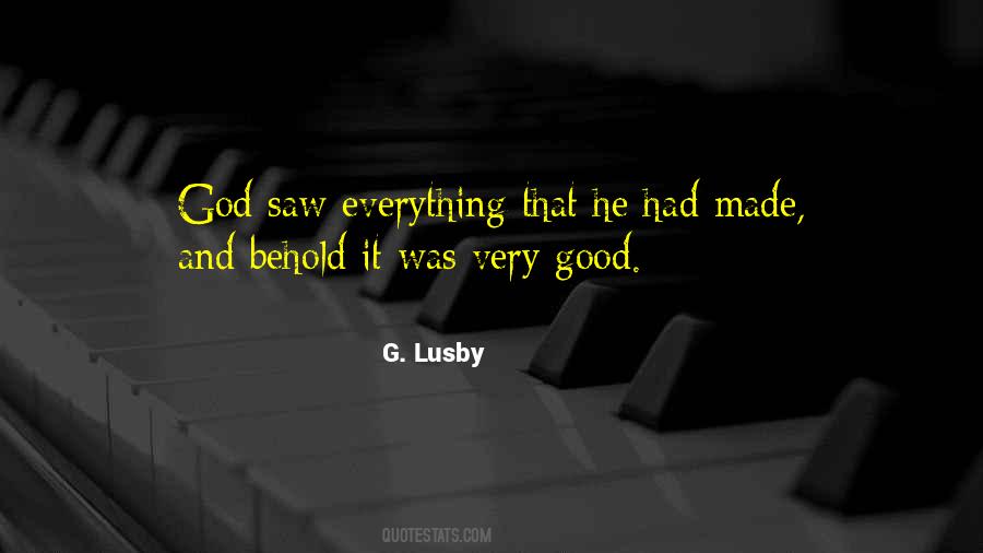 G. Lusby Quotes #1563229