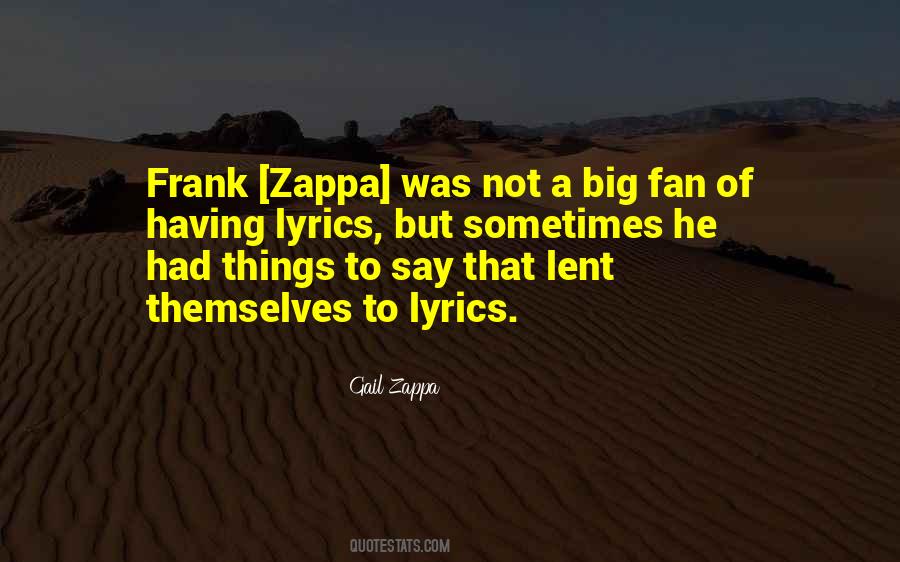 Gail Zappa Quotes #1253611