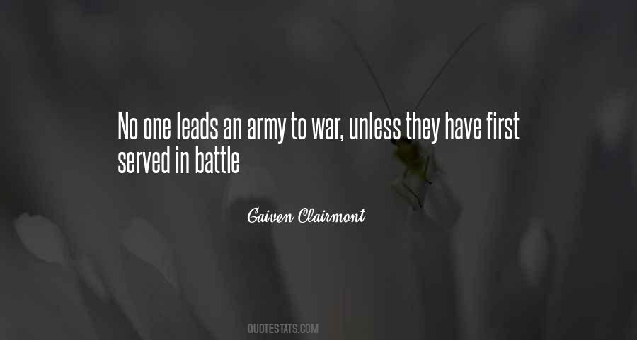 Gaiven Clairmont Quotes #1104593