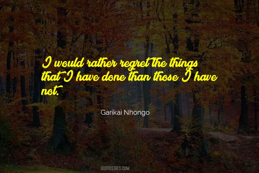 Garikai Nhongo Quotes #501016
