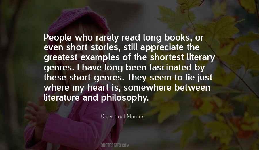 Gary Saul Morson Quotes #1066277