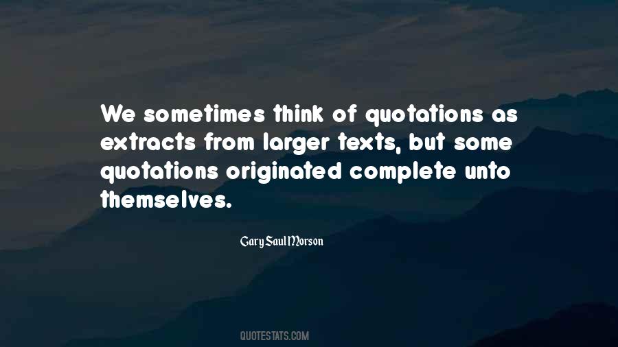 Gary Saul Morson Quotes #669711