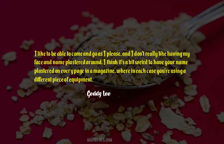 Geddy Lee Quotes #349969