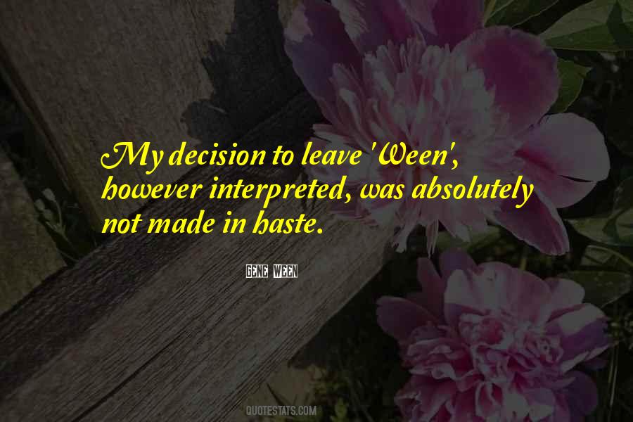 Gene Ween Quotes #1662844