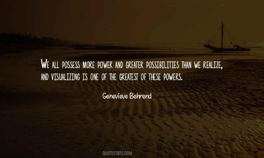 Genevieve Behrend Quotes #1573442