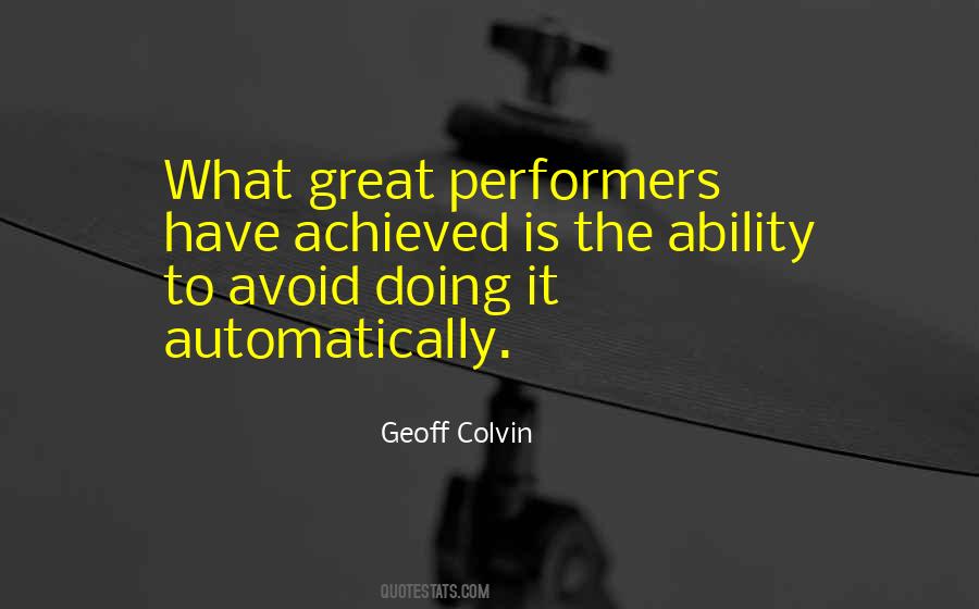 Geoff Colvin Quotes #1569164