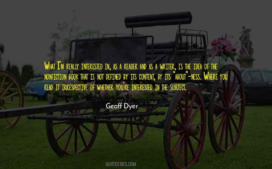 Geoff Dyer Quotes #1699079