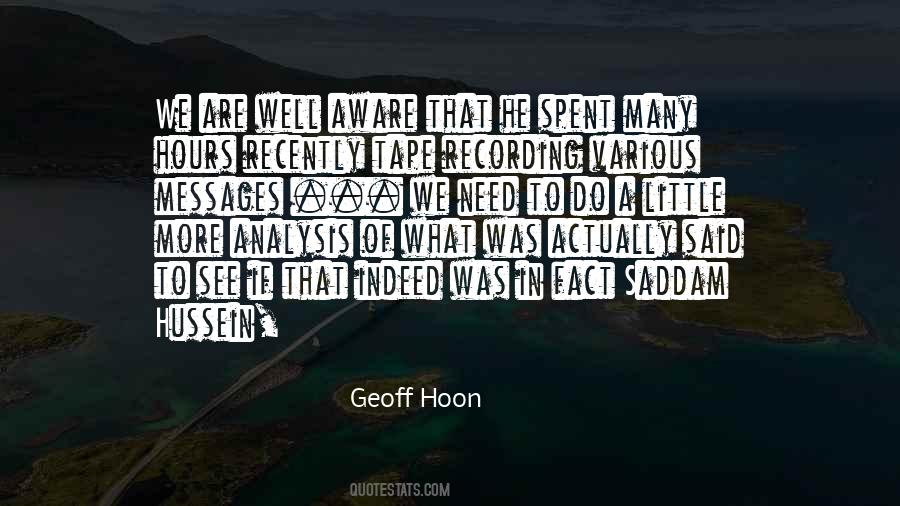 Geoff Hoon Quotes #1388465
