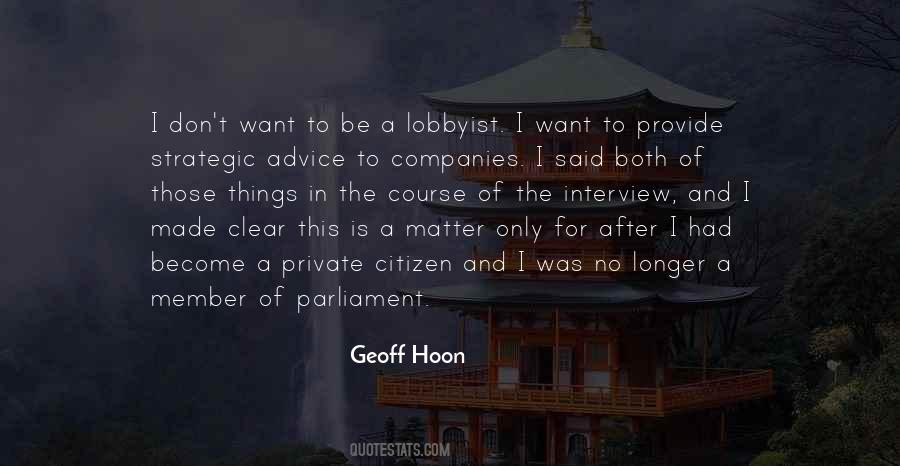 Geoff Hoon Quotes #1625321