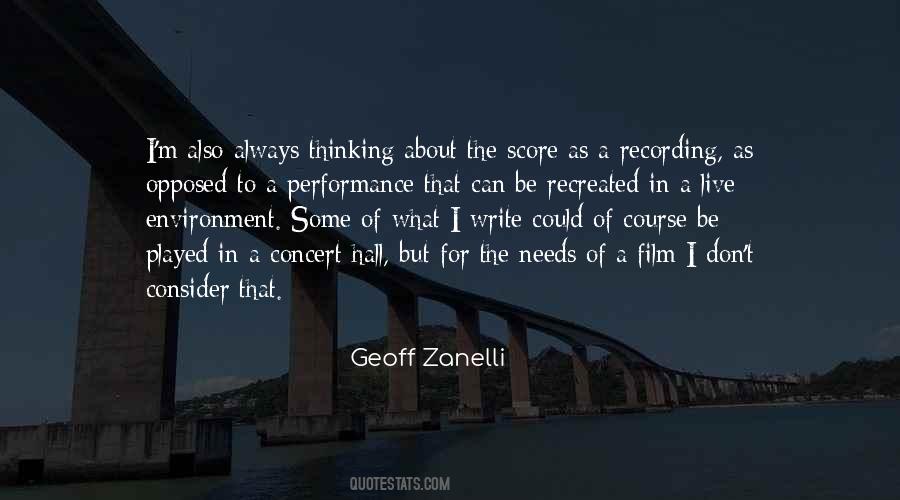 Geoff Zanelli Quotes #5326
