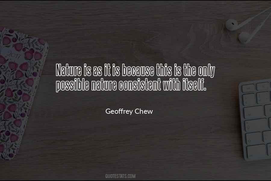 Geoffrey Chew Quotes #1252275