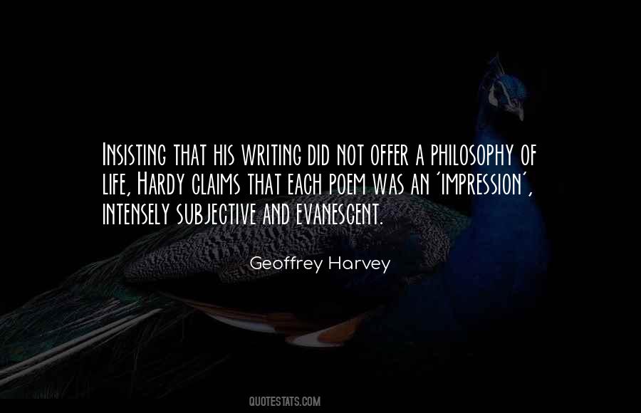 Geoffrey Harvey Quotes #682713