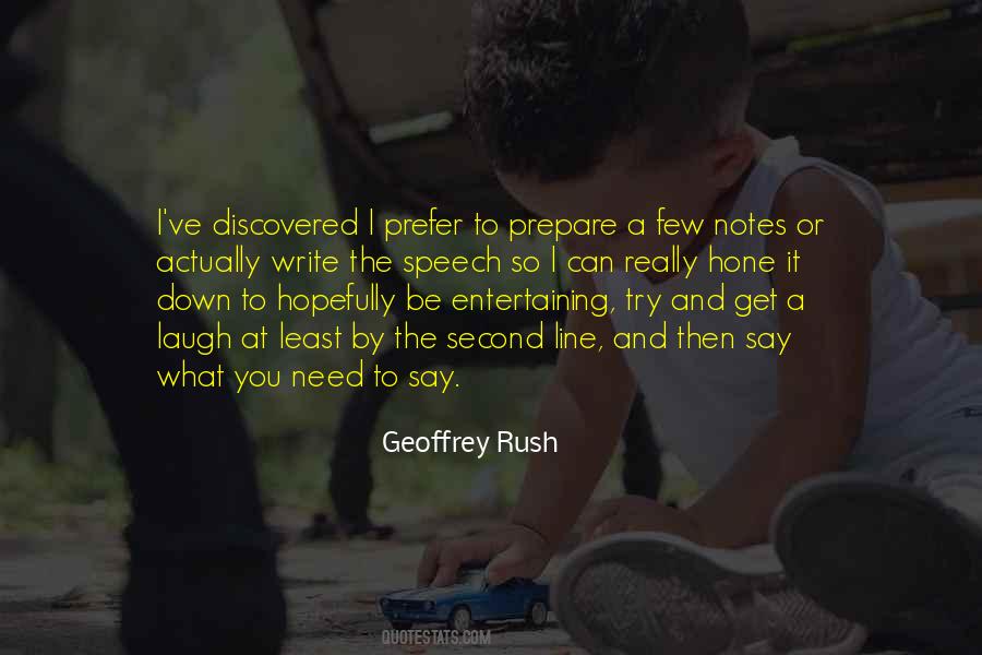 Geoffrey Rush Quotes #717524