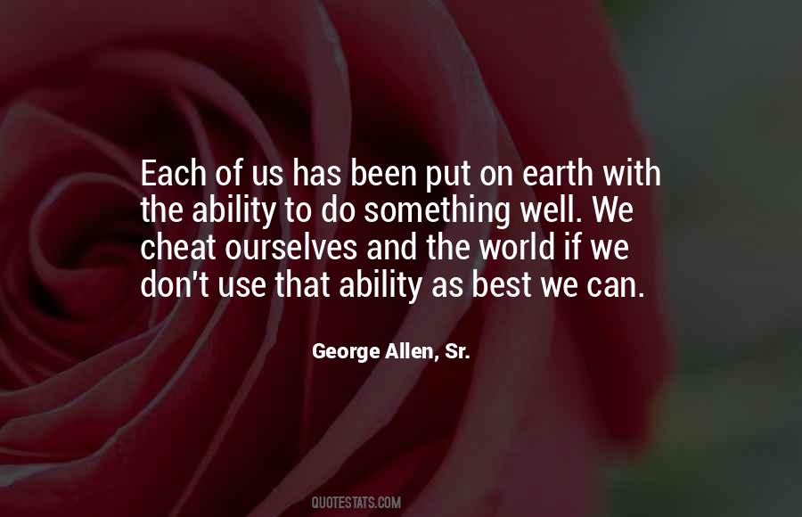 George Allen, Sr. Quotes #185635