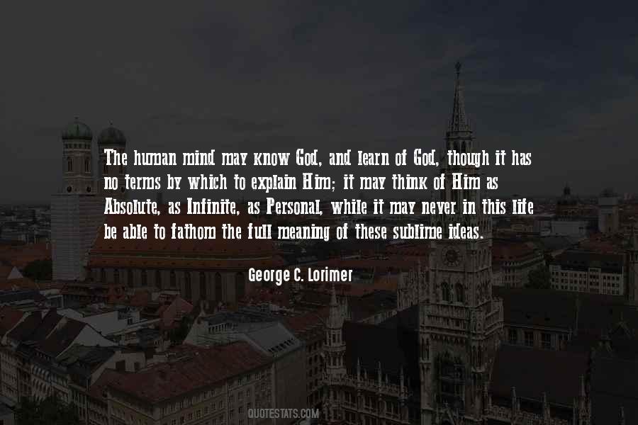 George C. Lorimer Quotes #726615