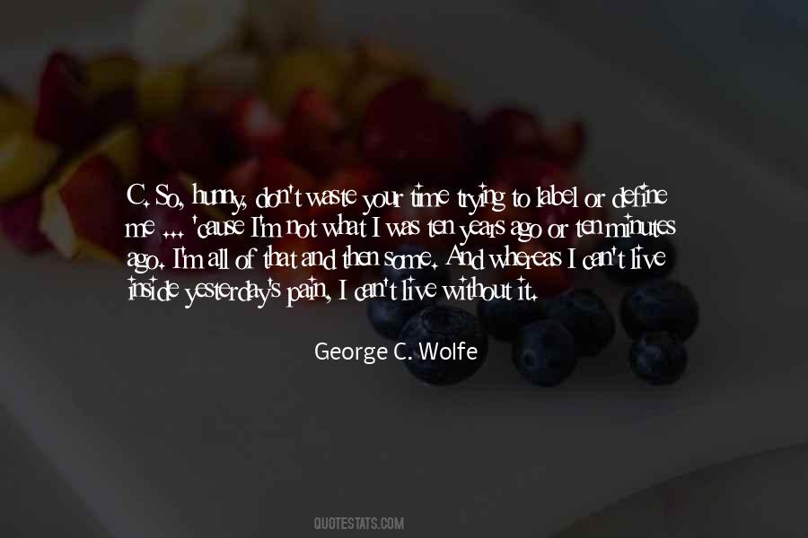George C. Wolfe Quotes #1875215