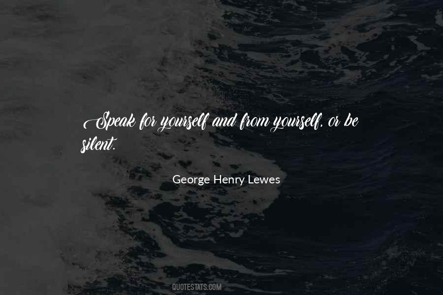 George Henry Lewes Quotes #523054
