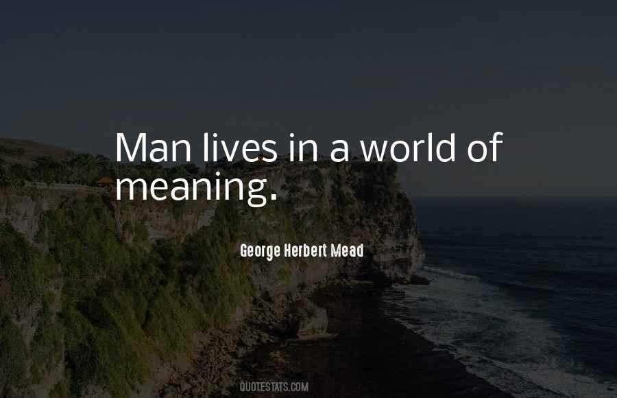 George Herbert Mead Quotes #381570