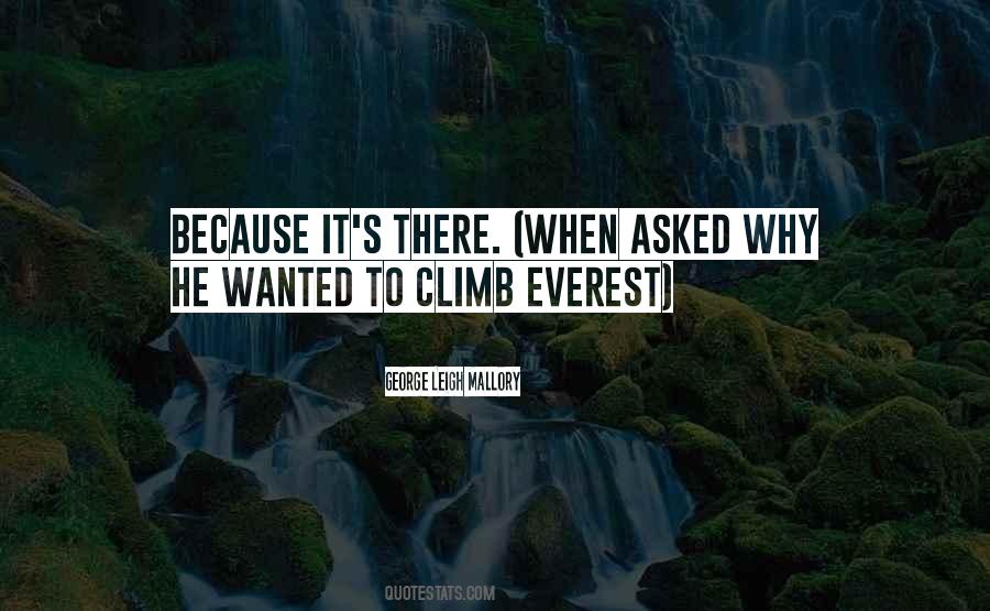 George Leigh Mallory Quotes #1200940