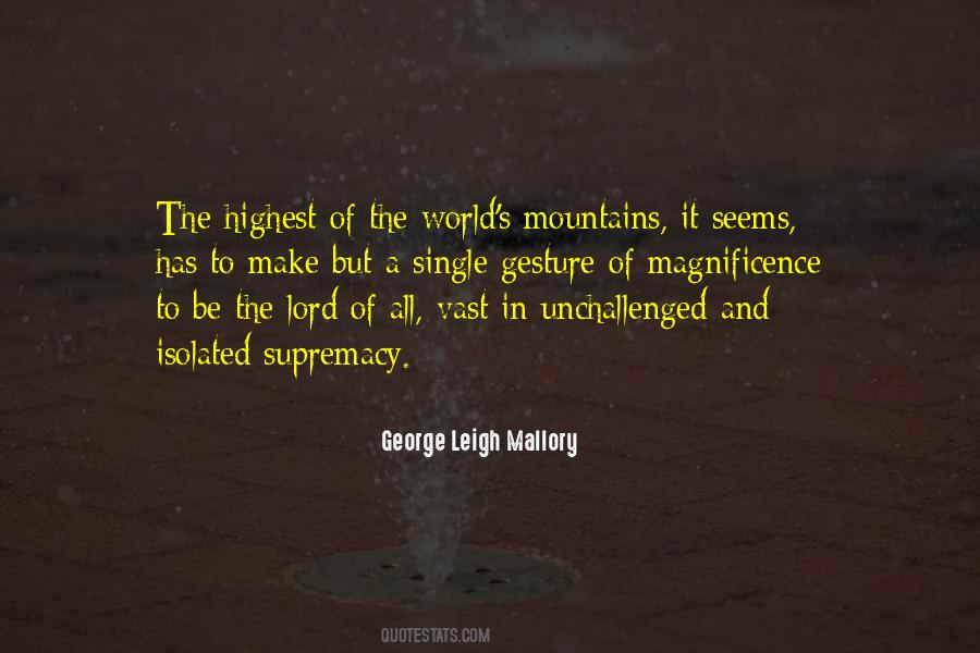 George Leigh Mallory Quotes #1235405