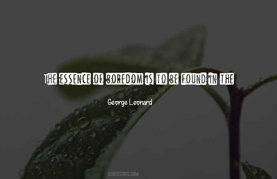 George Leonard Quotes #544843