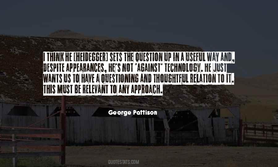 George Pattison Quotes #1245040