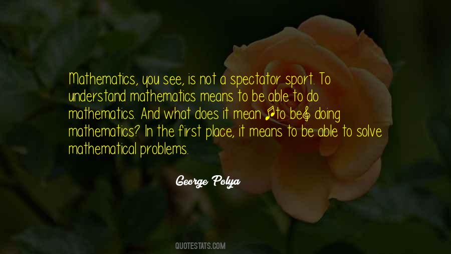 George Polya Quotes #55113