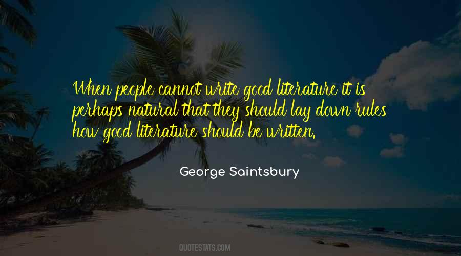 George Saintsbury Quotes #173529