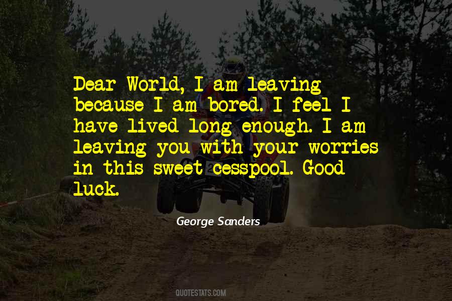 George Sanders Quotes #880944