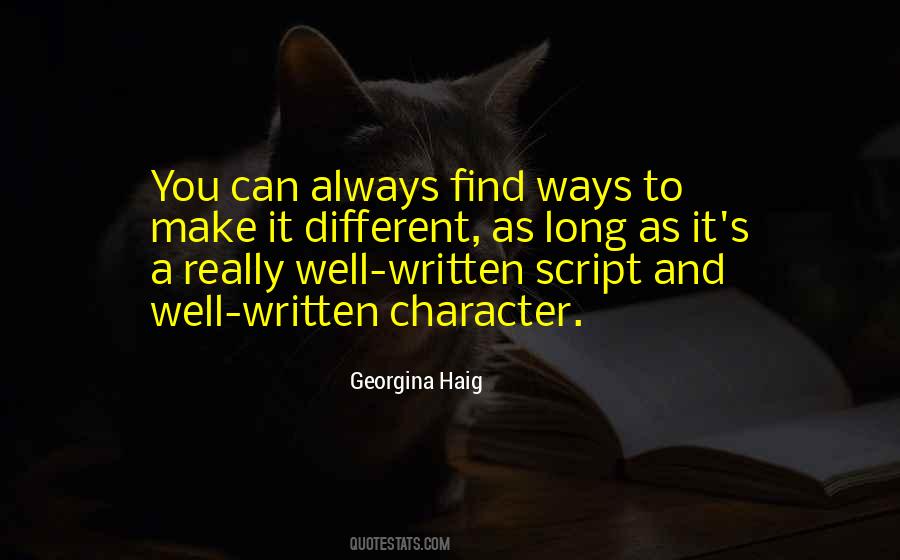 Georgina Haig Quotes #1734411