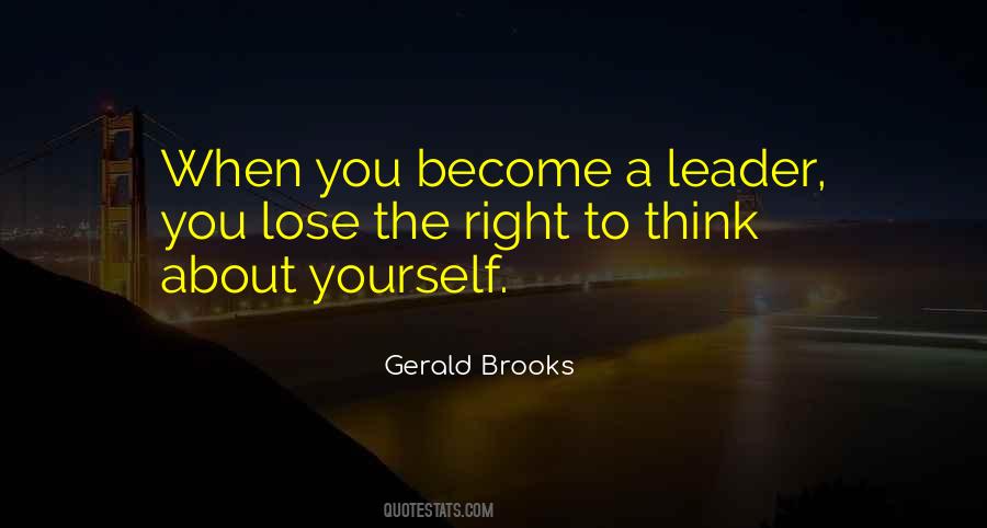 Gerald Brooks Quotes #1463116