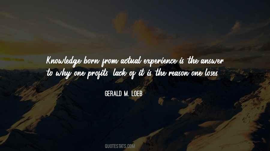 Gerald M. Loeb Quotes #1000834