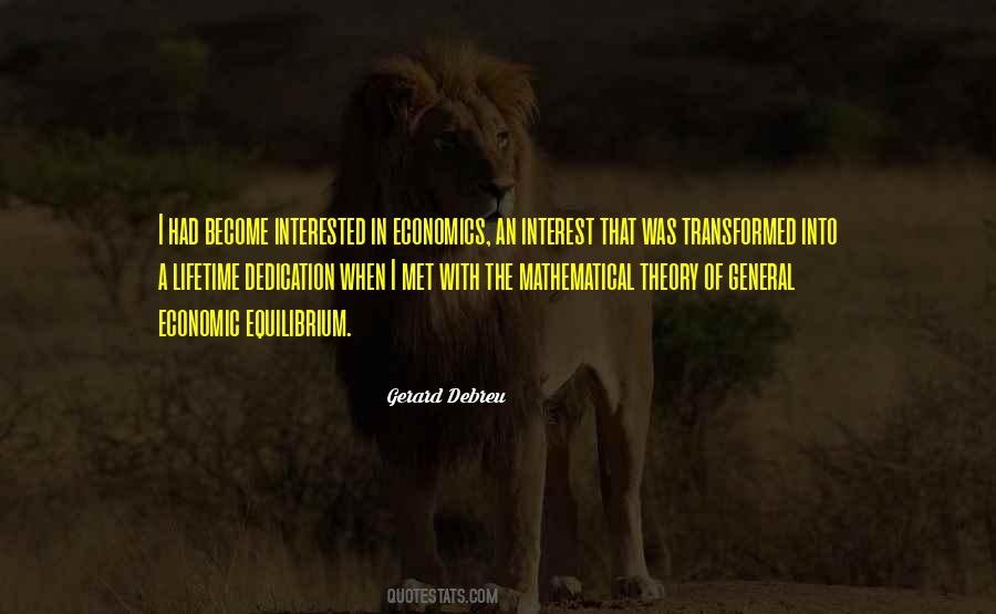 Gerard Debreu Quotes #1612709