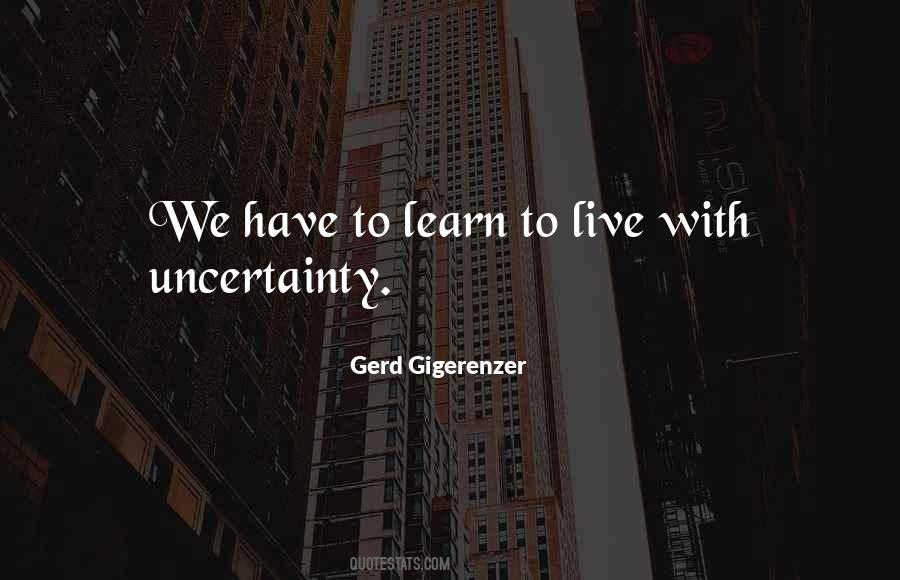 Gerd Gigerenzer Quotes #1495487